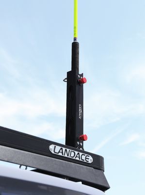 Anodizante acabamento 4x4 liga de alumínio Hitch Mount bandeira suporte para mastro de bandeira universal