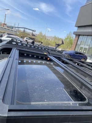SUS304 Montador de espinha dorsal Universal de Roof Car Carrier para Toyota LC300 plataforma de teto superior