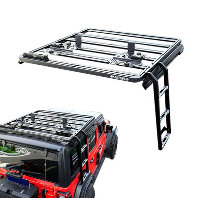 Escada de porta traseira de aço escada lateral revestida em pó preto para WranglerJL Car Fitment JEEP