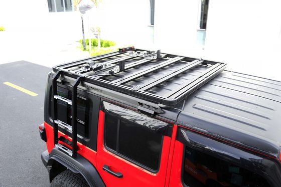 Peças para automóveis fora de estrada Escada lateral revestida com pó preto de aço para WranglerJK da Landace
