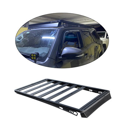 Processo de corte a laser Cesto de telhado de alumínio preto para 4Runner Car Top Cargo Carrier