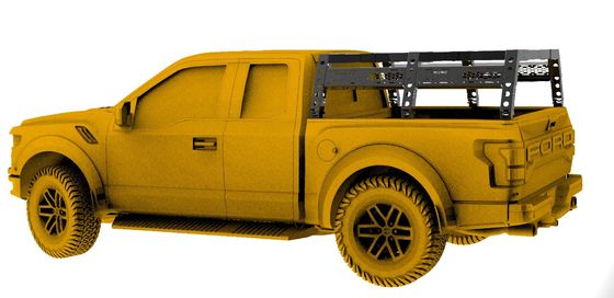 Barras de rolagem de rack de carga revestidas com pó preto para acessórios externos de pick up GLADIATOR