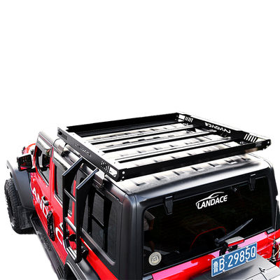 4x4 Off-road Alumínio Roof Rack de liga de bagagem Carro Roof Basket em preto 1455 * 1425 * 113mm