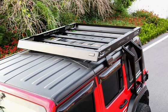4x4 Off-road Alumínio Roof Rack de liga de bagagem Carro Roof Basket em preto 1455 * 1425 * 113mm