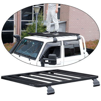 Roof Mount Black Aluminum Alloy Rack de bagagem para LC79 Economia de espaço e durável