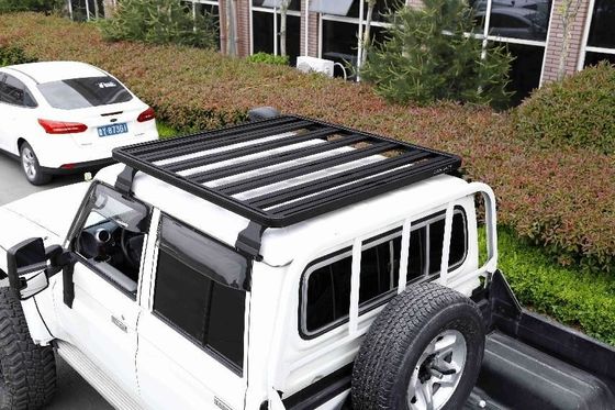 Roof Mount Black Aluminum Alloy Rack de bagagem para LC79 Economia de espaço e durável