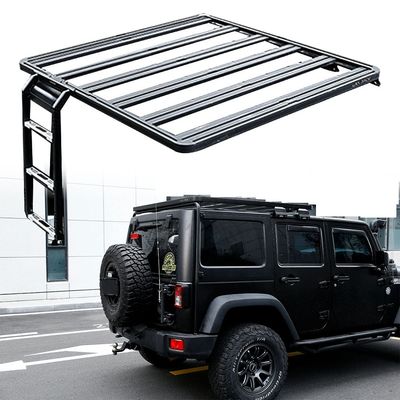 Escadaria de um lado personalizada para Jeep Wrangler JK Side Door Ladder Retrofit Kit Q235-8