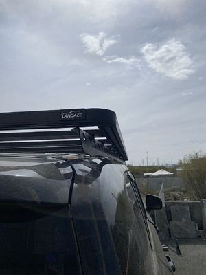 Roof Mount Negro Universal 4X4 Land Cruseir Lc300 Roof Rail Rack Basket Toyota Preto