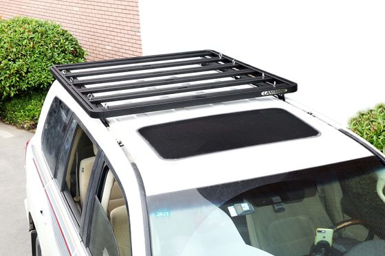 Off-road 4X4 Land Cruiser LC200 Rack de trilho de telhado curto 24KG Decoração Bagagem de transporte