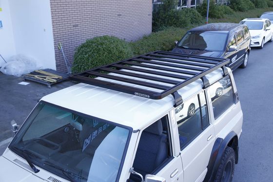 Universal Patrol Y60 4X4 Alumínio Alloy Roof Basket Colocação Roof Mount para Nissan