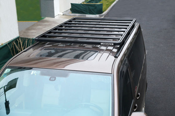 Revestimento em pó preto de telhado montado transportador de carga para todo-o-terreno 4WD Volkswagen Multivan Vans