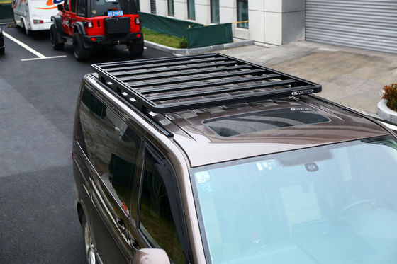 Revestimento em pó preto de telhado montado transportador de carga para todo-o-terreno 4WD Volkswagen Multivan Vans