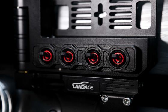 Caixa de painel de controle de interruptor sem fio com estilo de design moderno em liga de alumínio