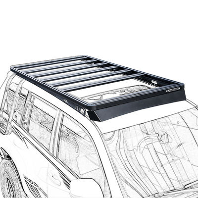 Racks de telhado de automóvel de alumínio 4x4 personalizados para LC150 Perfeito para aventuras ao ar livre