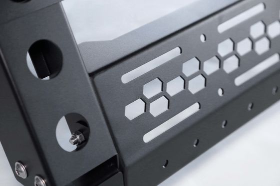 Ford Ranger Jeep Tacoma Tundra Hilux Caminhão cama rack com design ajustável e prateado