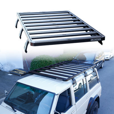 Roof Rack de Alumínio para Cargas de Acampamento Universal SUV Roof Rack com E-coat Powder Coat Finish