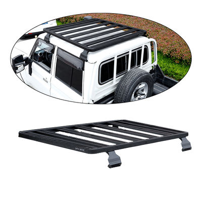LC79 Black Car Roof Rack com liga de alumínio resistente à corrosão e à ferrugem
