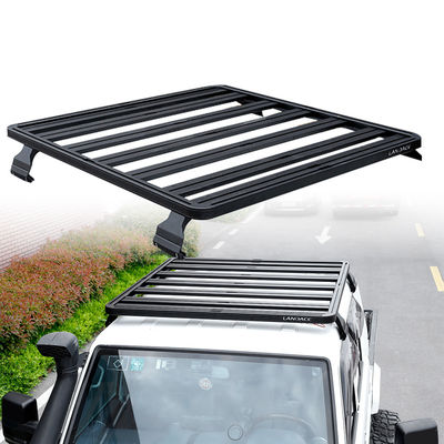 LC79 Black Car Roof Rack com liga de alumínio resistente à corrosão e à ferrugem