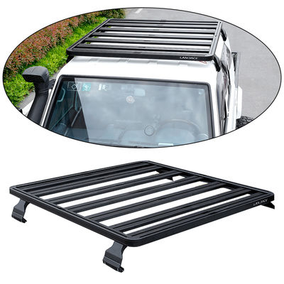 LC79 Black Car Roof Rack com liga de alumínio resistente à corrosão e à ferrugem