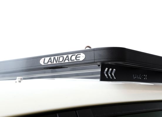 1500*1380*44mm Peças de veículo pretas Plataforma de suportes de telhado de alumínio suportes de telhado de carro para Toyota LC200 Curto