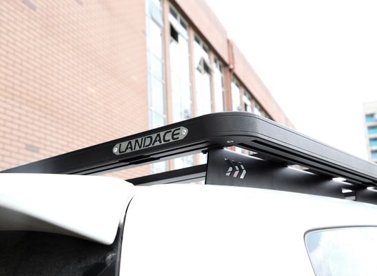 1500*1380*44mm Peças de veículo pretas Plataforma de suportes de telhado de alumínio suportes de telhado de carro para Toyota LC200 Curto