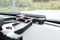 Carregador de telemóvel de veículo de 4x4 preto para suporte flexível do console central SET D