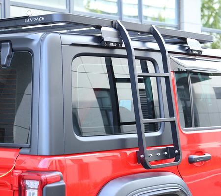 Porta-bagagens multifuncional de liga de alumínio para Wrangler Long Style Usado para transportar bagagem