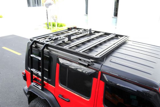 Roof rack de liga de alumínio preto escada lateral para tanque 300 perfeito para veículos 4x4