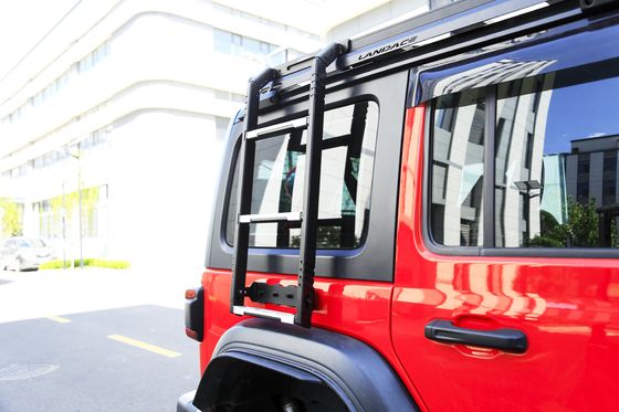 2023 Design de aço inoxidável 304 escada lateral para Jeep Wrangler JL 4x4 Car Flat Roof Rack