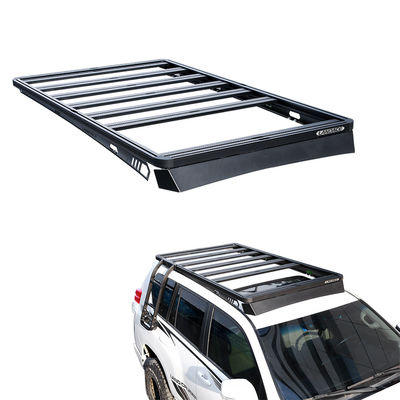 LC79 4x4 Off Road Veículo Roof Rack Prato preto revestido com revestimento UV Stable Baskets Roof Basket
