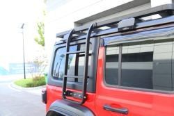 Jeep Wrangler JL JK Q235-8 Preto Veículo 4x4 Alto Escalão lateral Escalão lateral Kit de adaptação de parede