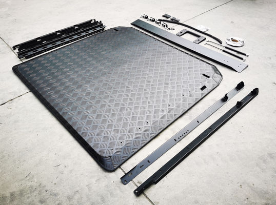 4x4 preto Pickup Flat Canopy Alumínio tapa dura Tonneau Cover para Toyota Tacoma 5 anos