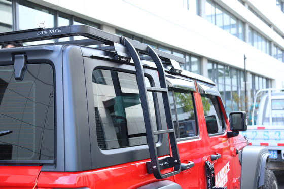 Instalação fácil Escadaria lateral dupla Escadaria de telhado de carro para JEEP Wrangler 2018-2023 JL JK