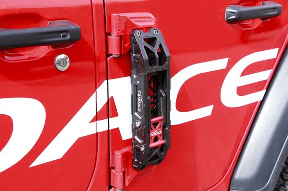 Escada de porta lateral de liga de alumínio internacional preta para Jeep Wrangler High- Black