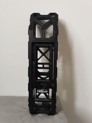 Escada de porta lateral de liga de alumínio internacional preta para Jeep Wrangler High- Black