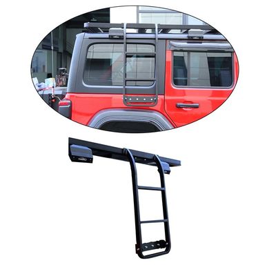 2013-2017 Jeep Wrangler JL JK Escada lateral preta para fácil acesso ao porta-malas e ao porta-chuva