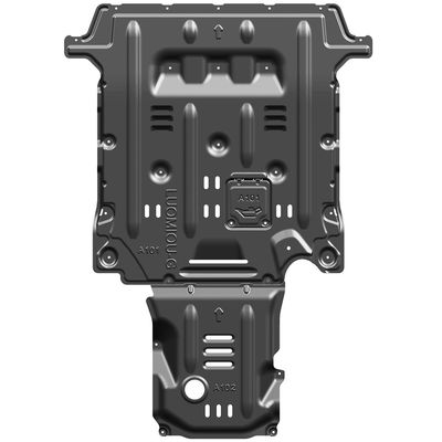 Proteção do motor Alfa Romeo Giulia com placa de deslizamento de liga de alumínio e magnésio em preto