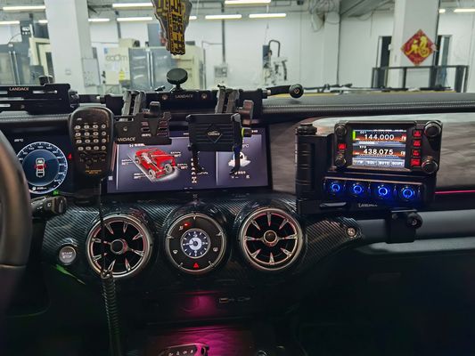 Plataforma de liga de alumínio 198.5X201X78mm Jeep Wrangler Truck Acessórios Painel de comutação