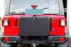 Wrangler JL Off Road Jeep Alumínio Portão traseiro caixa de armazenamento exterior tamanho 700x450x317mm