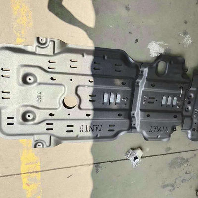 Toyota Tundra 5.0mm Chassis Proteção Motor Cover Mudflap Skid Plate em tinta preta