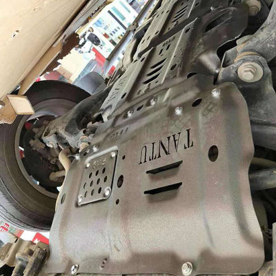 Toyota Tundra 5.0mm Chassis Proteção Motor Cover Mudflap Skid Plate em tinta preta