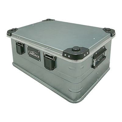 Anodize Metal exterior Alumínio Alloy Carro de almoço Caixas dobráveis cinza Camping Cargo Armazenamento Cozinha Camping Box