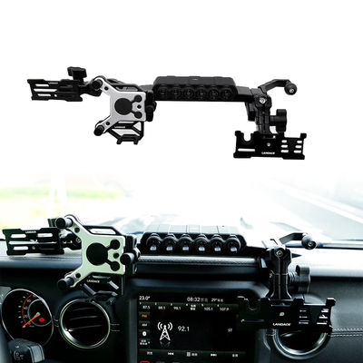 4x4 Acessórios de veículos Alumínio liga Consola central Bracket Porta-telefone móvel para Jeep