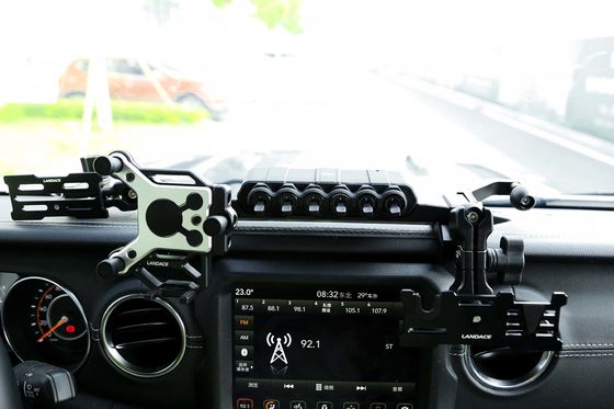 4x4 Acessórios de veículos Alumínio liga Consola central Bracket Porta-telefone móvel para Jeep