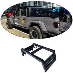 2023 Popular Pó preto revestido Pick Up cama rack sem perfuração de montagem conveniente e fácil