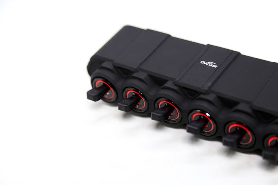 6 Gang Switch Pane Sistema de Relé Eletrônico com Caixa de Controle de Circuito Caixa de Relé de Fusão Impermeável Fios de Armadilha Etiquetas Adesivos