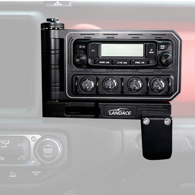 Painel de plataforma de suporte de rádio do console central Wrangler com superfície anodizada dura