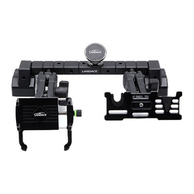 JEEP Car Fitment Alumínio Alloy Central Console Bracket para porta-telefones móveis Preto