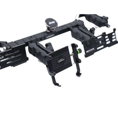 JEEP Car Fitment Alumínio Alloy Central Console Bracket para porta-telefones móveis Preto