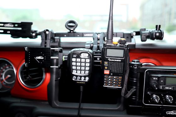 JEEP Car Fitment Alumínio Alloy Central Console Bracket para porta-telefones móveis Preto